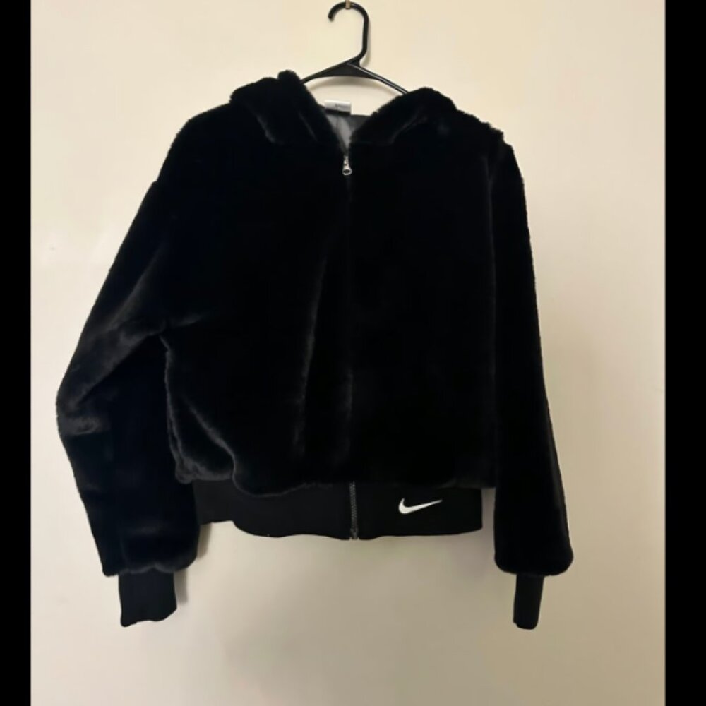 Nike faux fur jacket